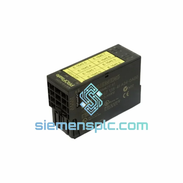 Siemens 6ES7138-4FA04-0AB0 Fail-safe Digital Input Module – ET 200S Profisafe