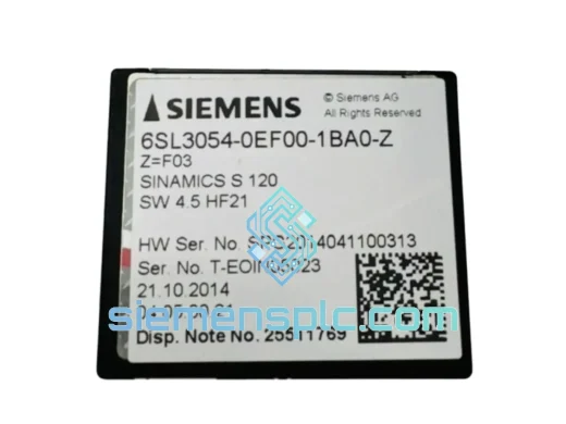 Siemens 6SL3054-0EF00-1BA0-Z Parameter Memory Card – SINAMICS S120
