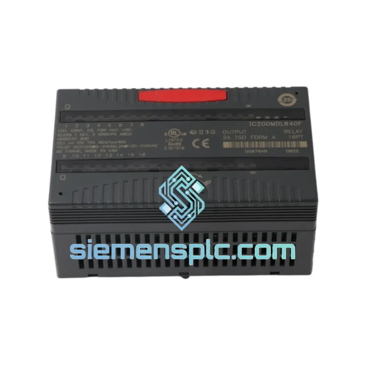GE IC200MDL940F Relay Output Module – VersaMax Series